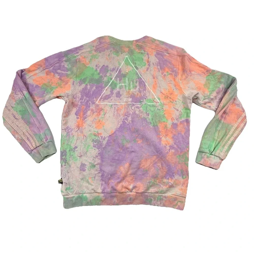 Pharrell Williams x Adidas Hu Holi Crew Neck Sweatshirt Tie Dye Men's Medium